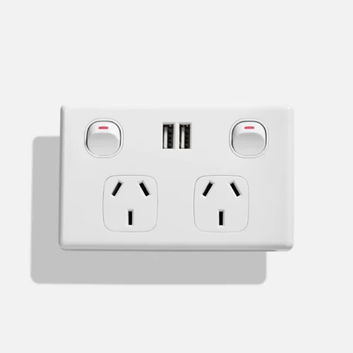 Standard double power with double USB charger (2.1A) (50pcs BULK BUY) - Image 1