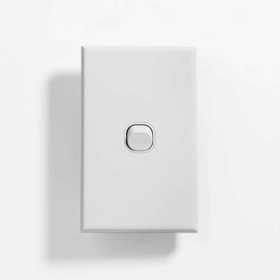 Standard one gang two way switch vertical