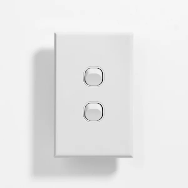 Standard two gang switch vertical