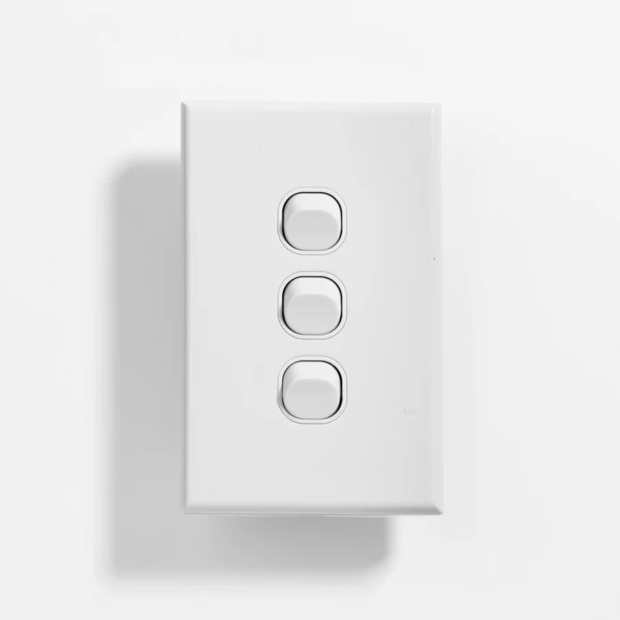 Standard three gang switch vertical