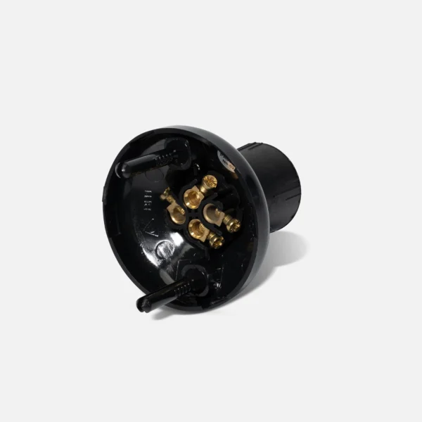 Black batten holder with plug