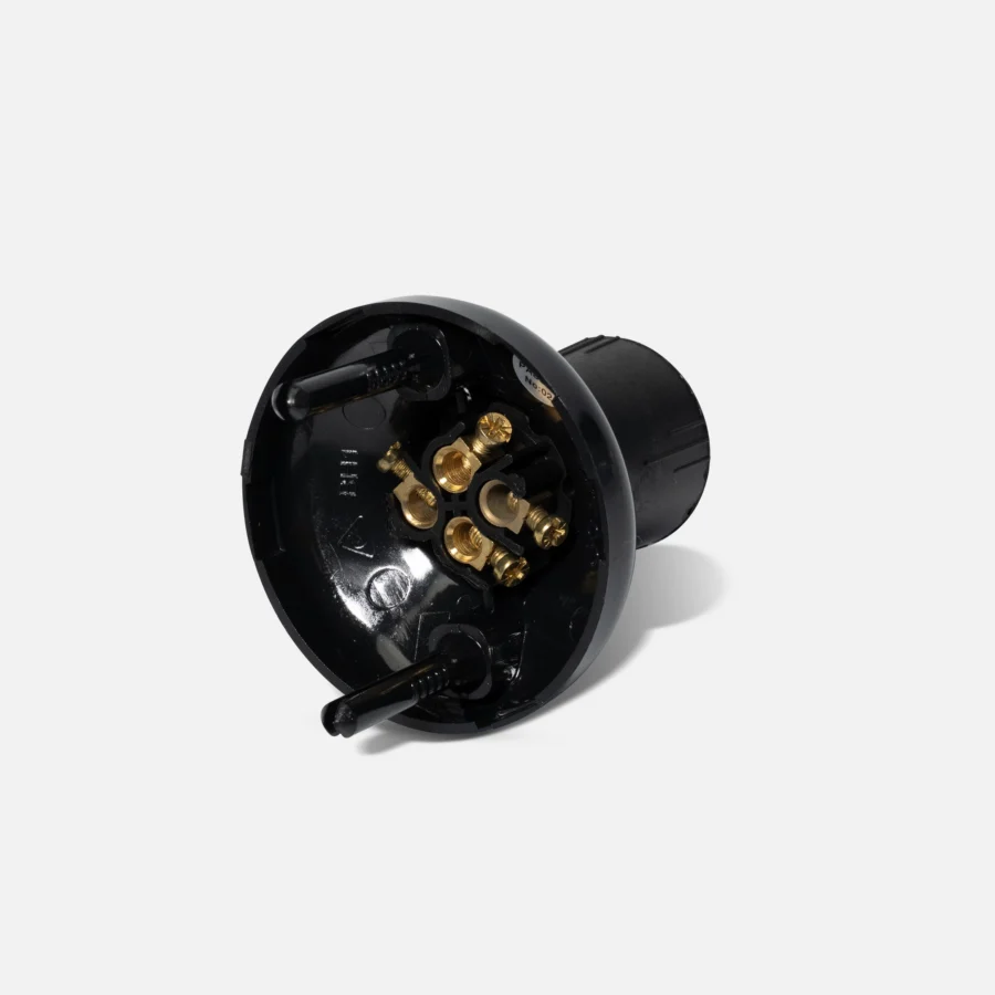 Black batten holder with plug