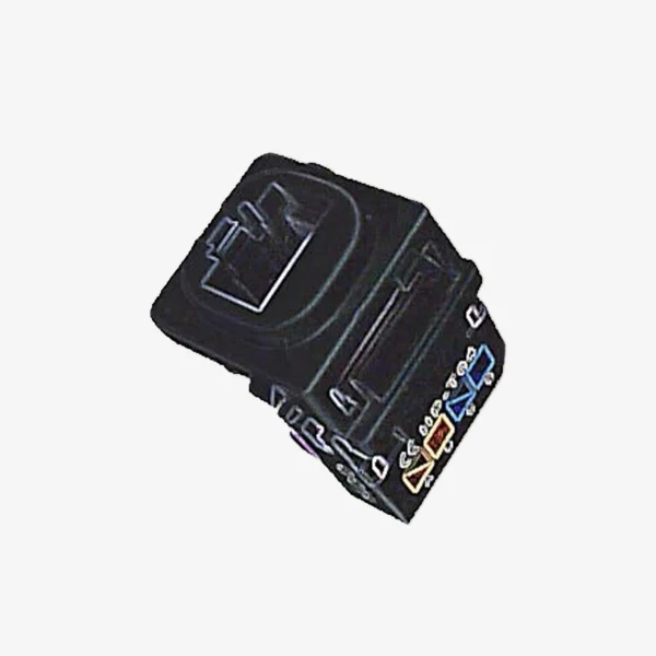 Four pin telephone socket mech black