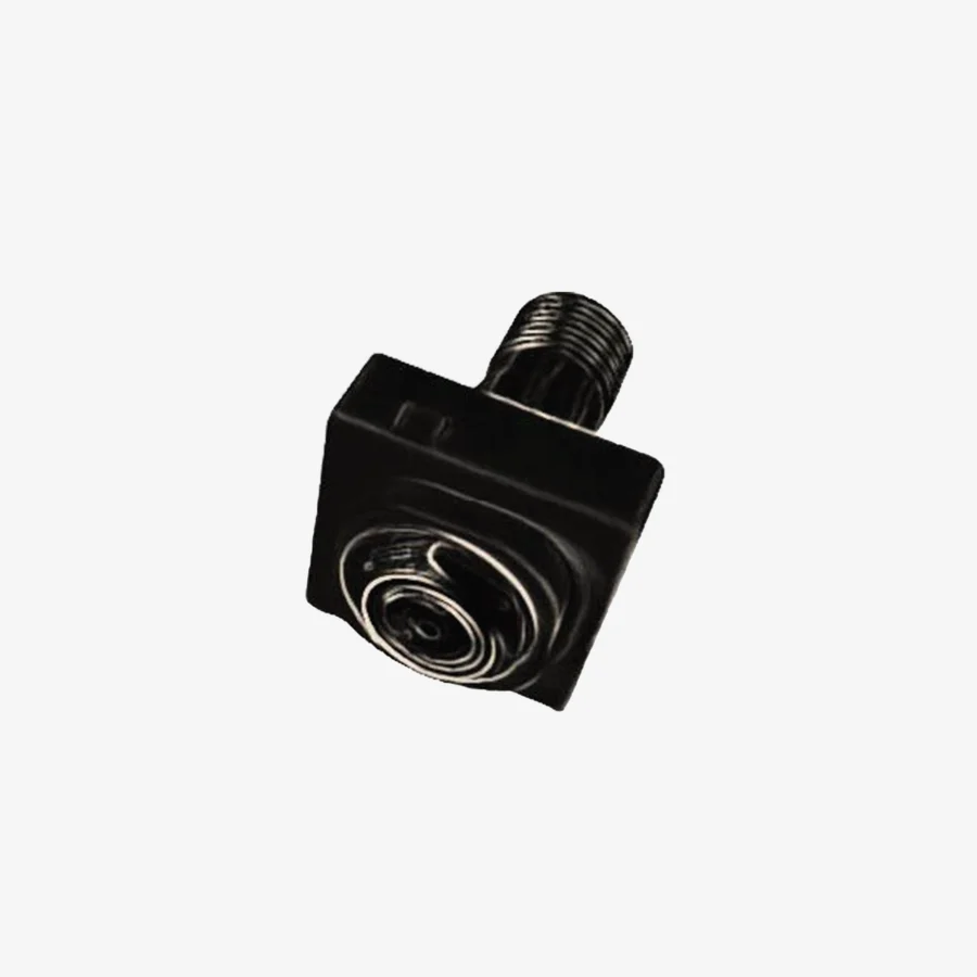 TV outlet coax for standard TV mech black
