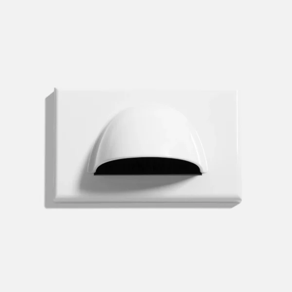 Wall plate bull nose white