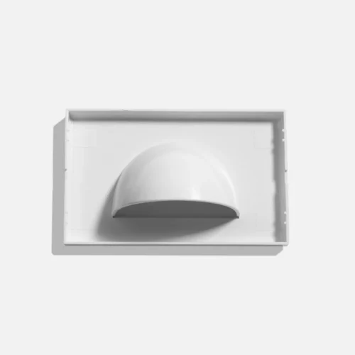 Wall plate bull nose reverse white - Image 4