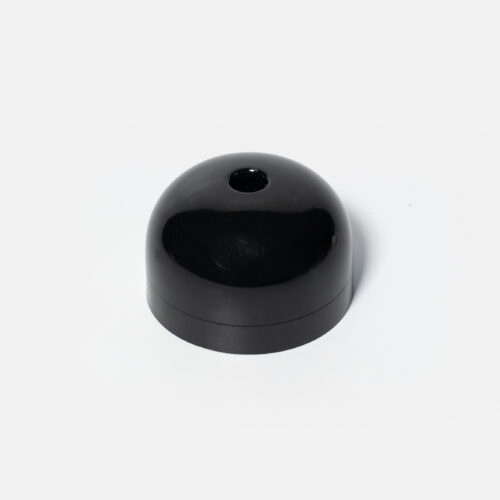 Black ceiling Rose with 4 terminals - Image 1