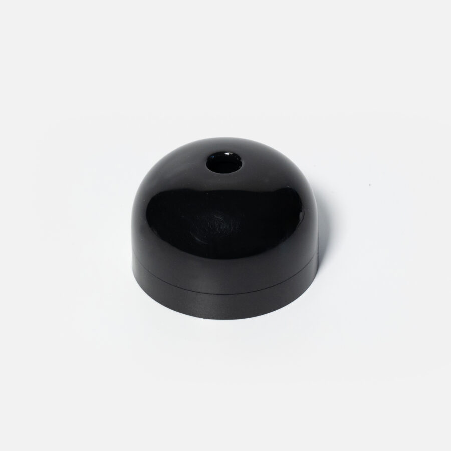 Black ceiling Rose with 4 terminals