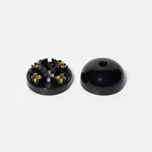 Black ceiling Rose with 4 terminals - Image 2