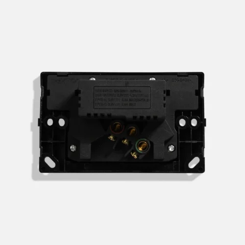 Standard twin GPO with twin USB + C type (4.2A) black - Image 4