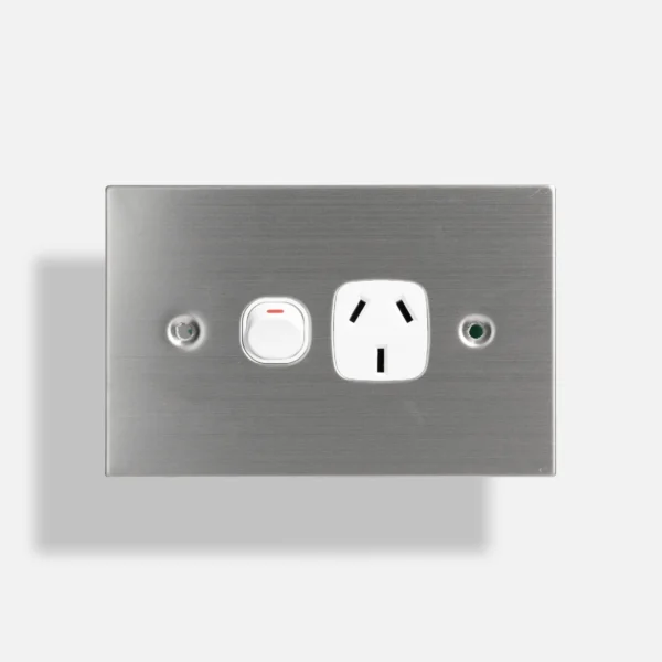Stainless steel single power point 10A