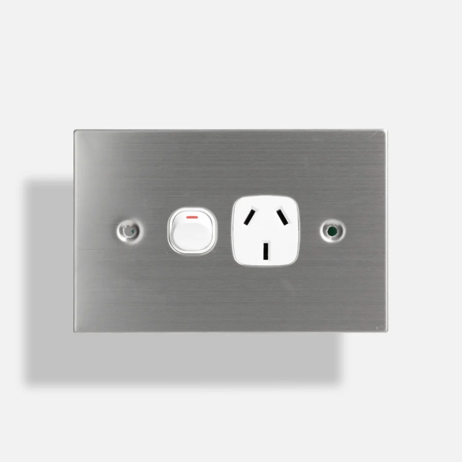 Stainless steel single power point 10A
