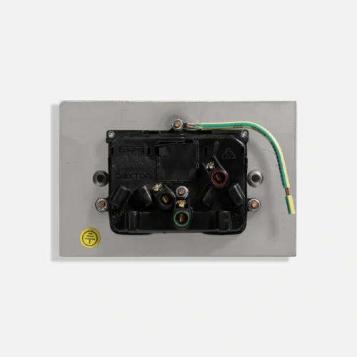 Black Stainless steel double power point 10A - Image 2