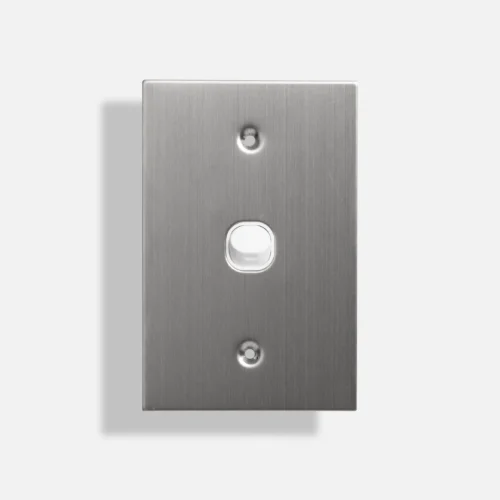 One gang stainless steel switch vertical - Image 1