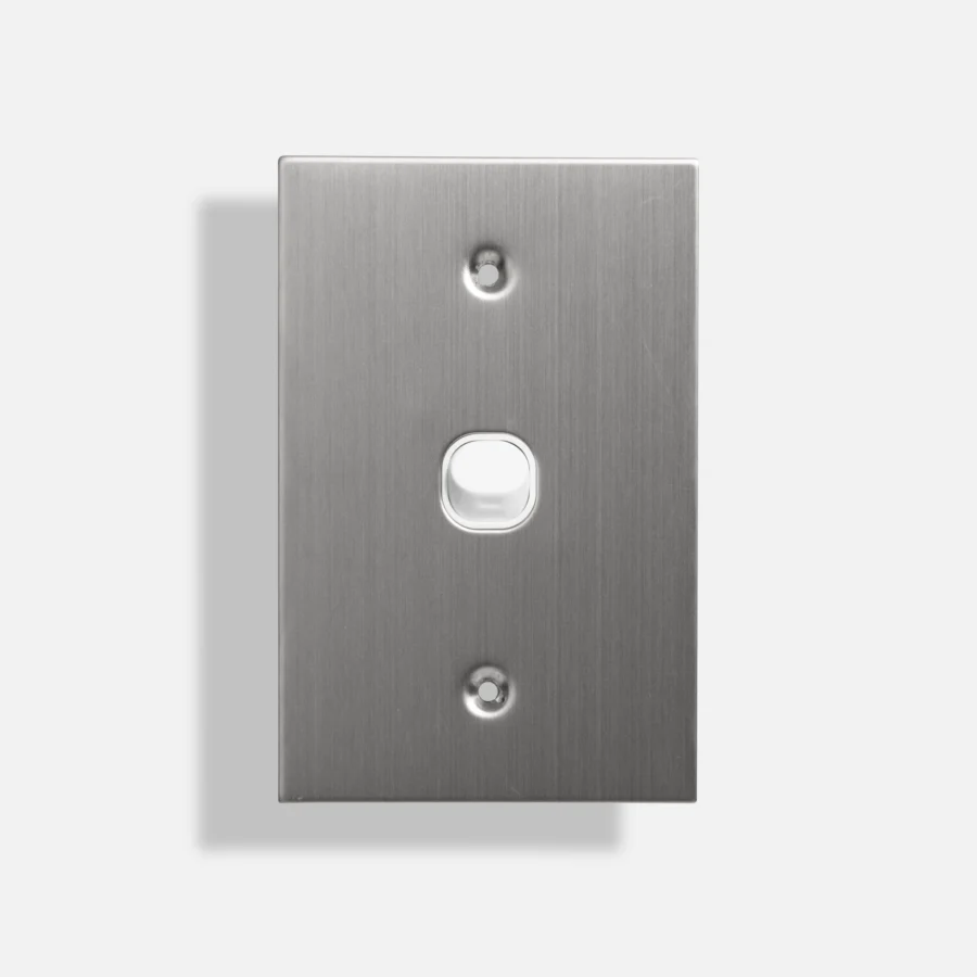 One gang stainless steel switch vertical