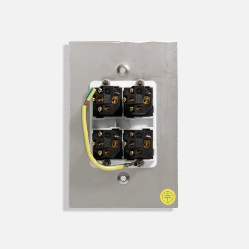 Four gang stainless steel switch vertical - Image 2