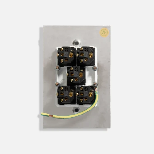 Five gang stainless steel switch vertical - Image 2