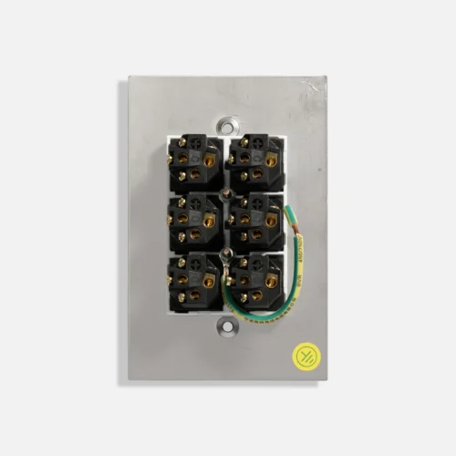 Six gang stainless steel switch vertical - Image 2