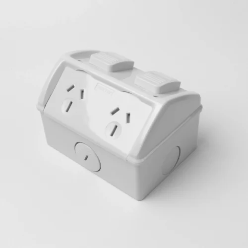 Double weatherproof socket 15A IP53 - Image 1