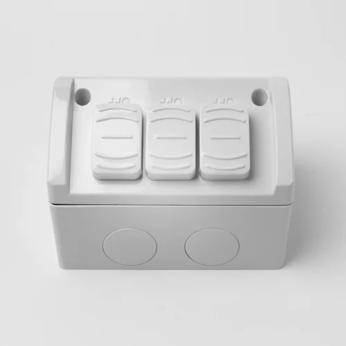 Double weatherproof socket IP53 with extra switch - Image 5