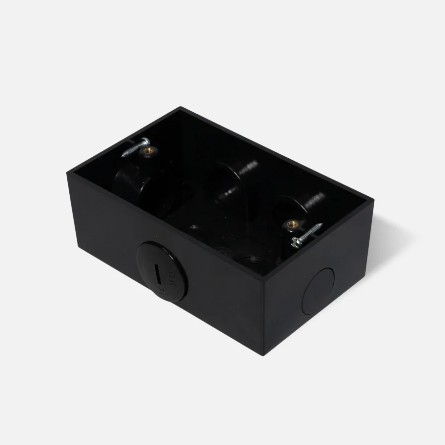 Mounting block, enclosed standard black