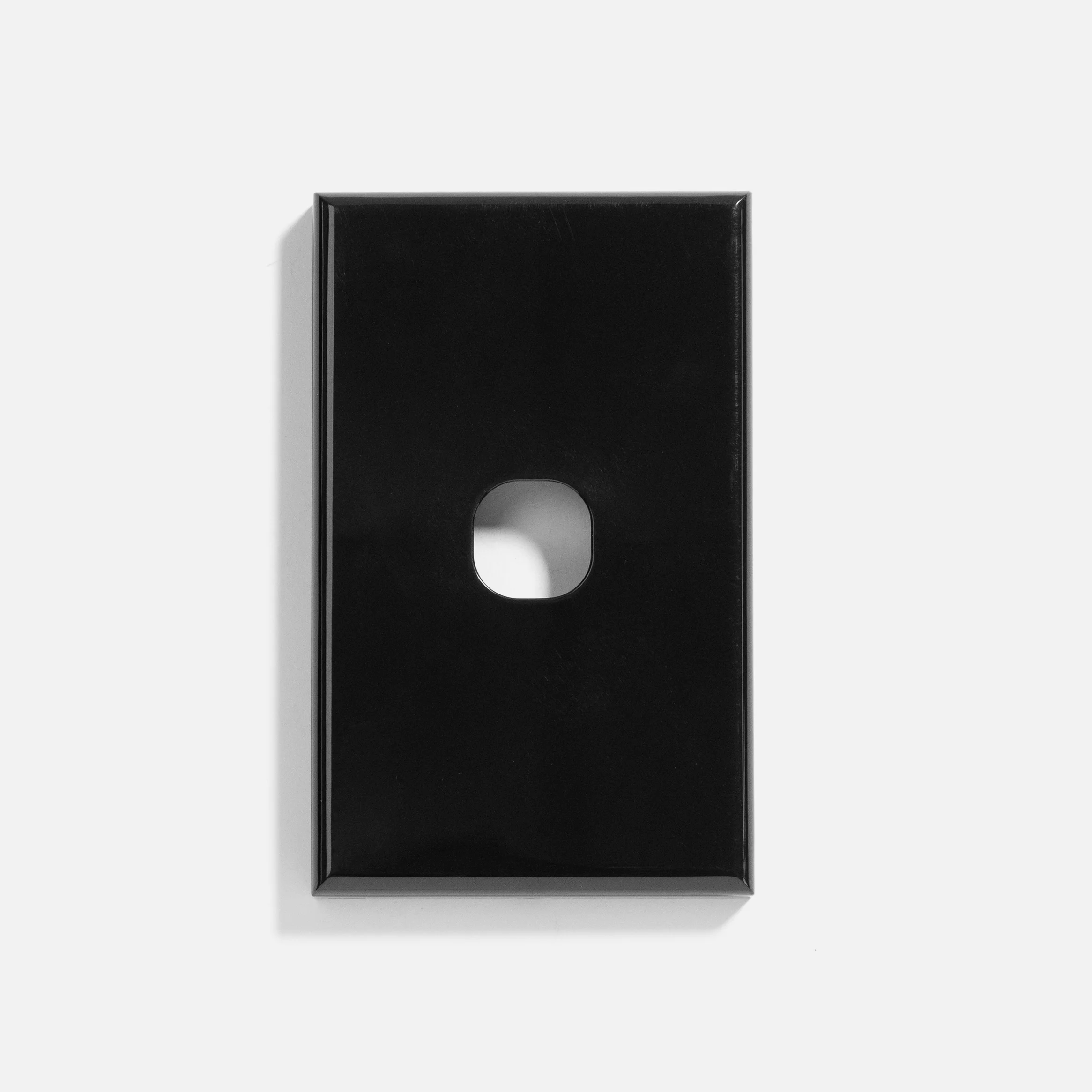 Black standard 1 gang cover & plate only - Dexton