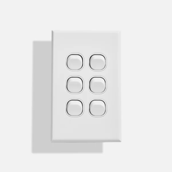 Standard six gang switch vertical