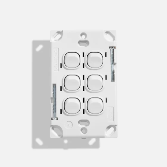 Standard six gang switch vertical - Image 2