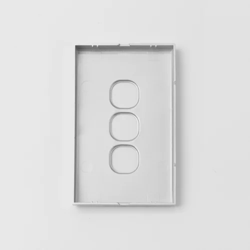 Standard three gang silver switch cover - Image 2