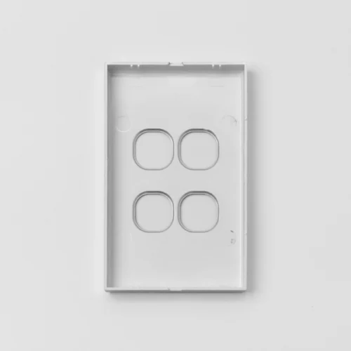 Standard four gang silver switch cover - Image 2