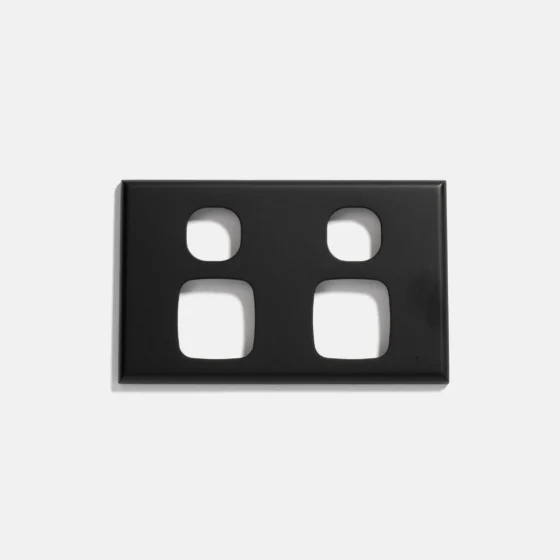 Matte Black slim double power point 10A - Image 4