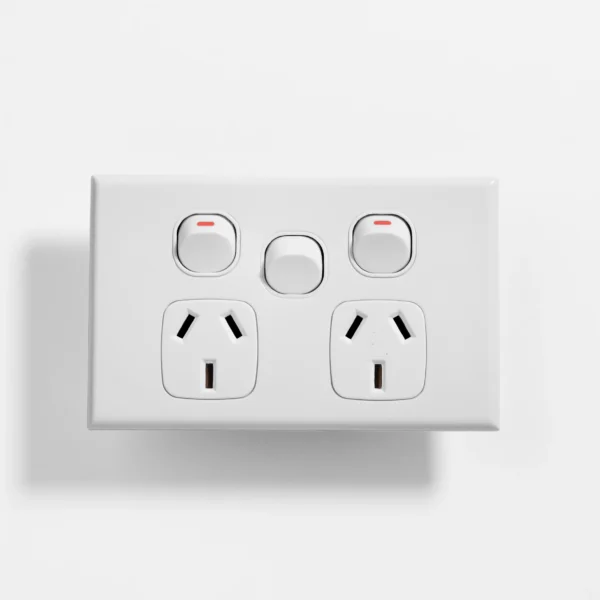 Double power point 10A, extra switch 16A