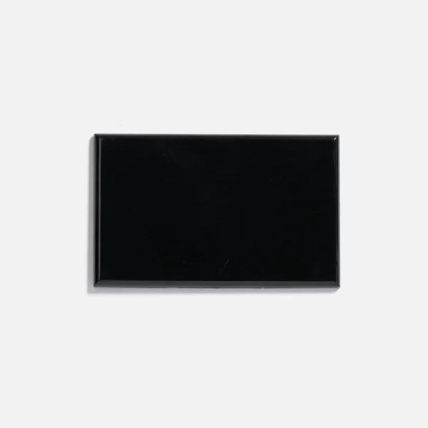Black slim blank plate
