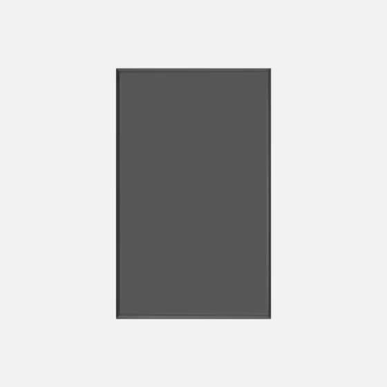 Black slim blank plate - Image 1