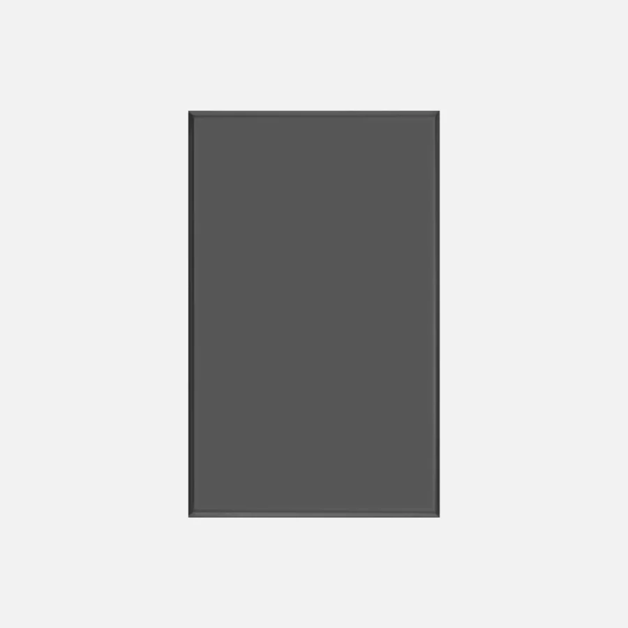 Black slim blank plate