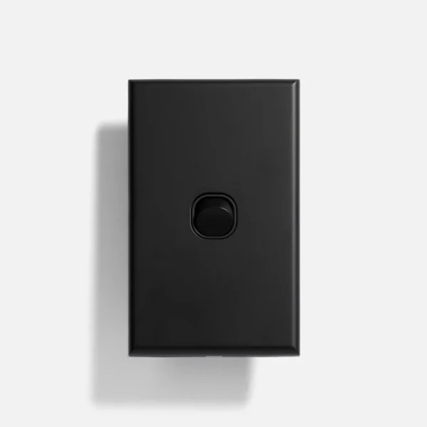 Matte Black slim one gang switch