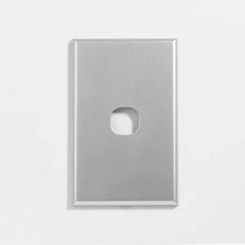 Slim one gang silver switch cover - Image 2