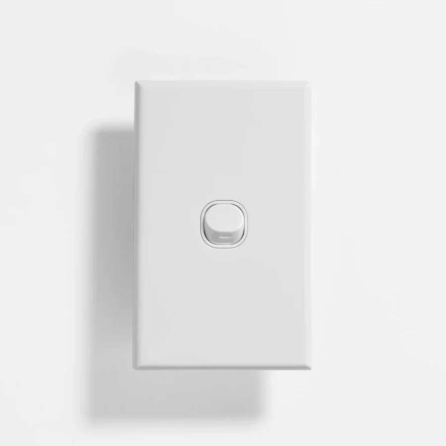 Slim one gang two way switch 16A vertical