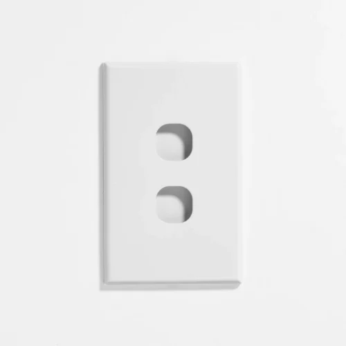Slim two gang switch 16A vertical - Image 3