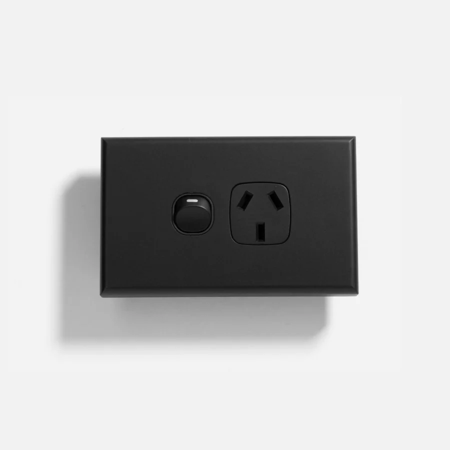 Matte Black standard single power point
