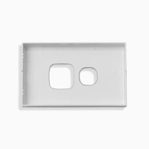 Standard single power point silver cover - Image 2