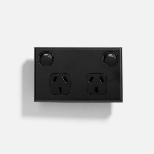 Matte Black double power point 10A