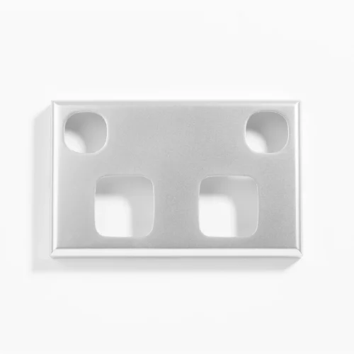 Standard double power point silver cover - Image 1
