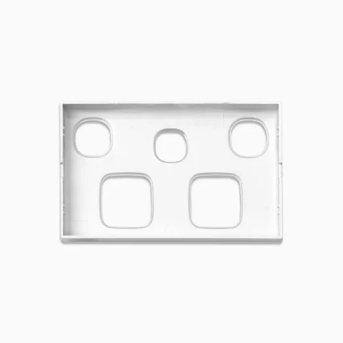 Standard double power point, extra switch silver cover - Image 2