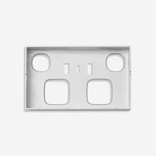 Standard double power point, twin USB + C type silver cover - Image 2