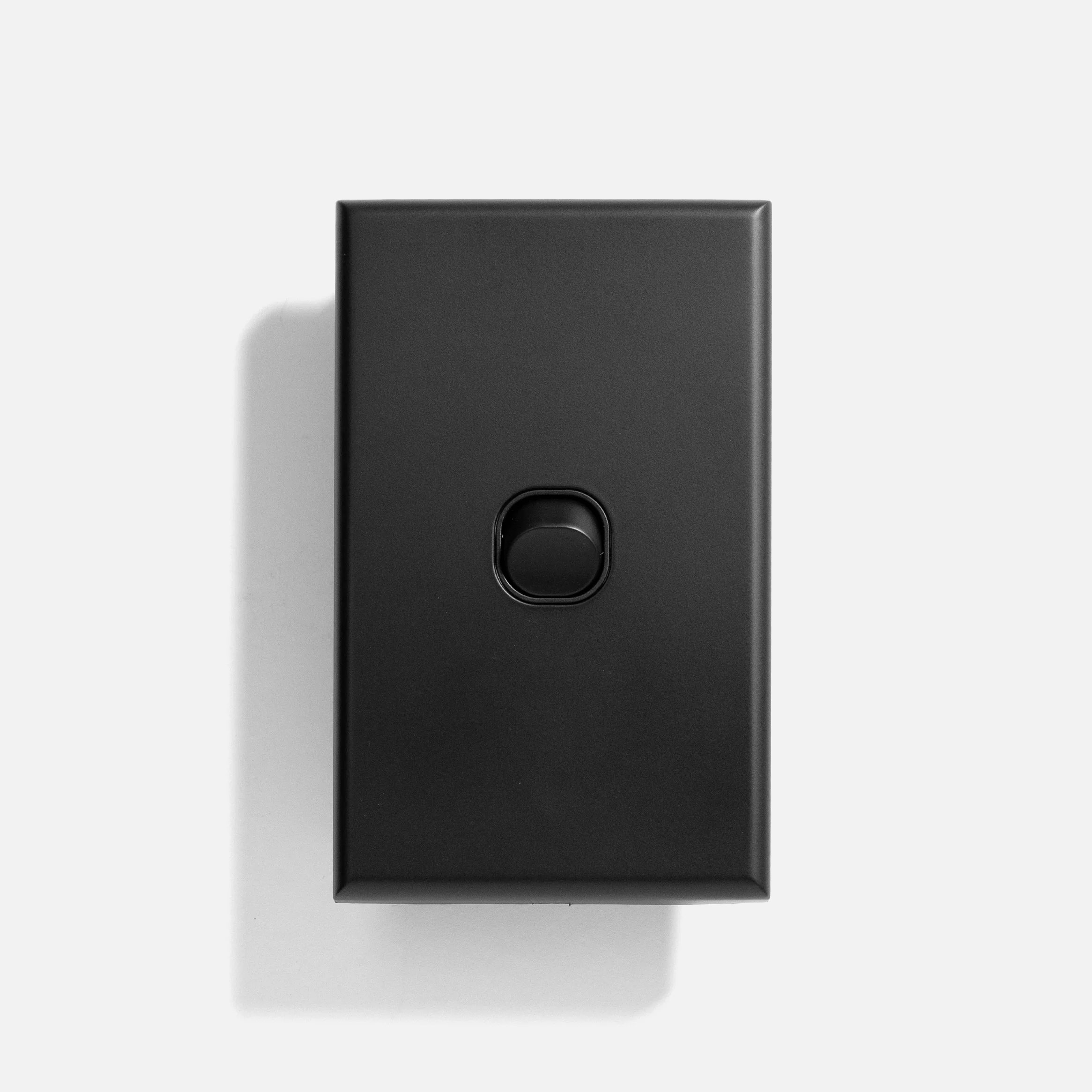 Matte Black standard one gang two way switch - Dexton