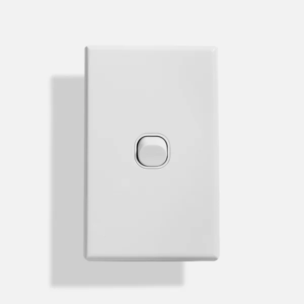 Standard one gang two way switch vertical round edge