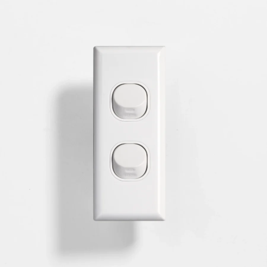 Standard double architrave switch vertical