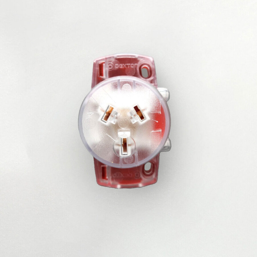 Single socket plug base, EzyFix, 250V 10A